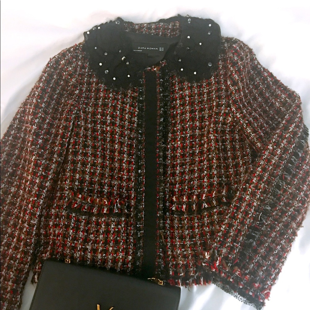 Zara Fantasy Tweed Jacket